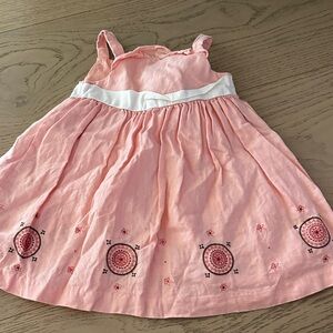 Janie and Jack Light Pink Embroidered Dress